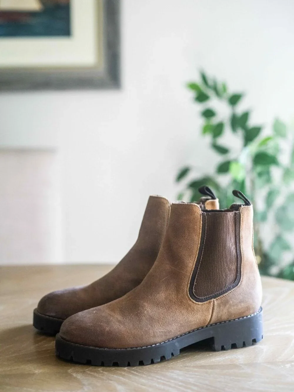 Thursday Boot Company Chelsea Legend boots in Safari Suede Tan